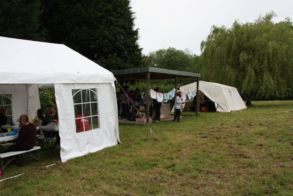The Tented Village at Thirtover Place.